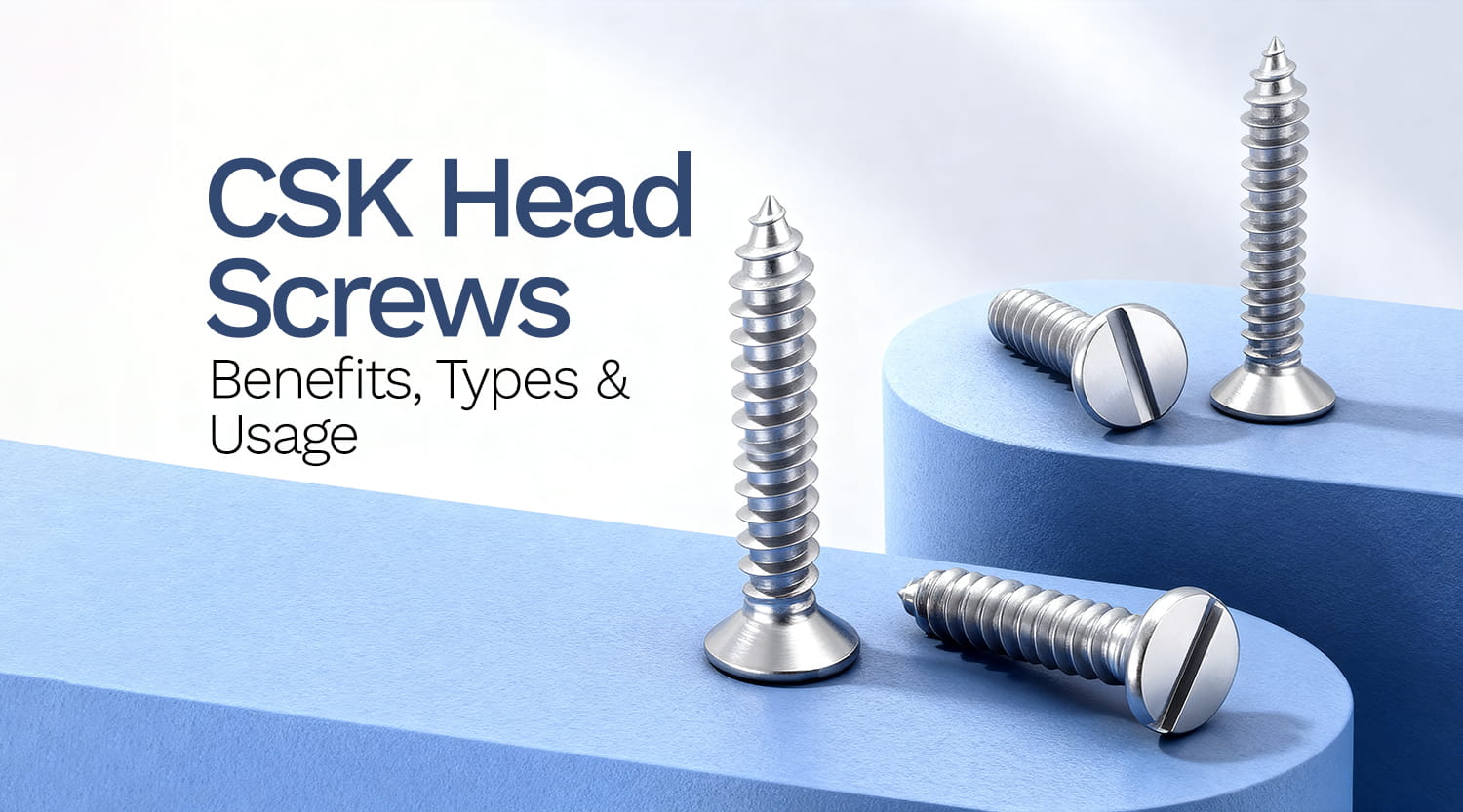 CSK head Screws Benefits, Types and Usage