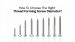 How to Choose the Right Thread Forming Screw Diameter for Your Load