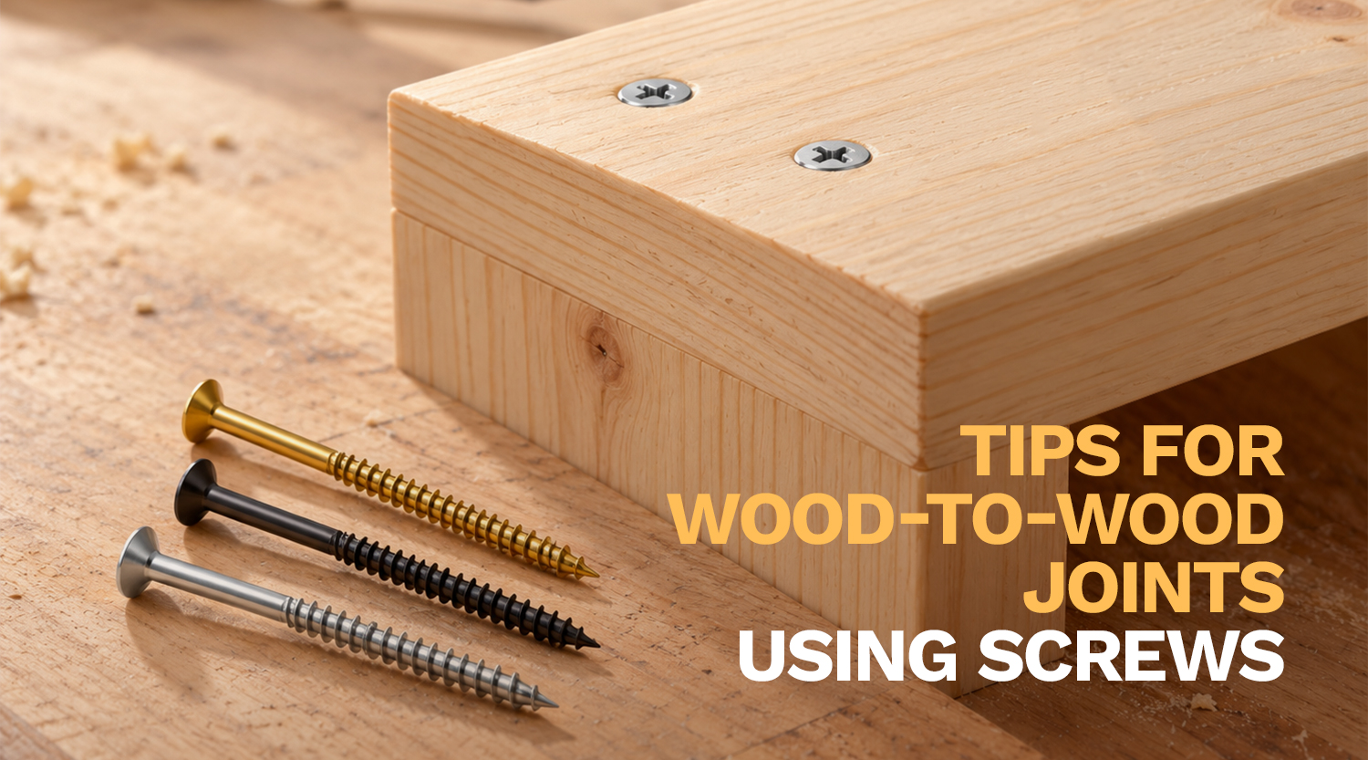 Tips for Wood-to-Wood Joints Using Screws That Stay Tight